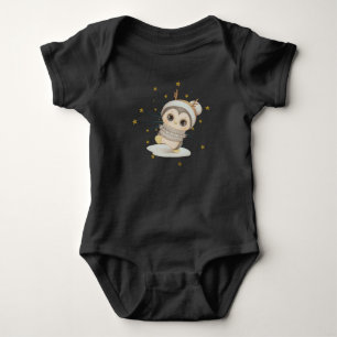 Body Boho Penguin d'hiver avec Stars Bodysuit bébé