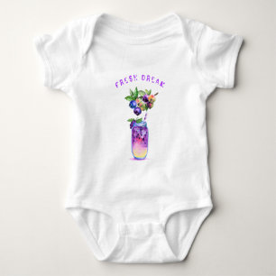 Body Boisson Blueberry fraîche Bodysuit bébé - Texte pe