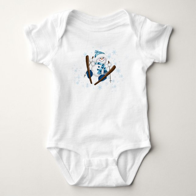 Body Bonhomme de neige faisant du ski  (Devant)