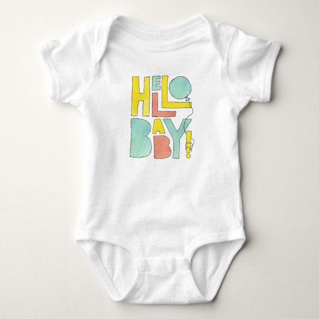 Body Bonjour bébé Bienvenue à nouveau-né Naissance bébé (Devant)