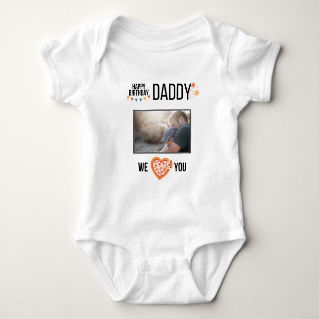 BODY BONJOUR D'ANNIVERSAIRE DADDY PHOTO ET TEXTE PERSON (Devant)