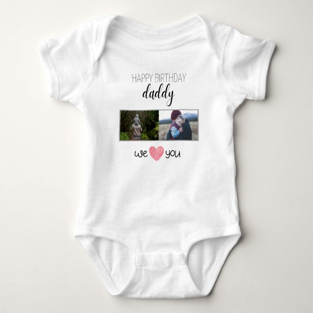 BODY BONJOUR D'ANNIVERSAIRE DADDY PHOTO ET TEXTE PERSON (Devant)
