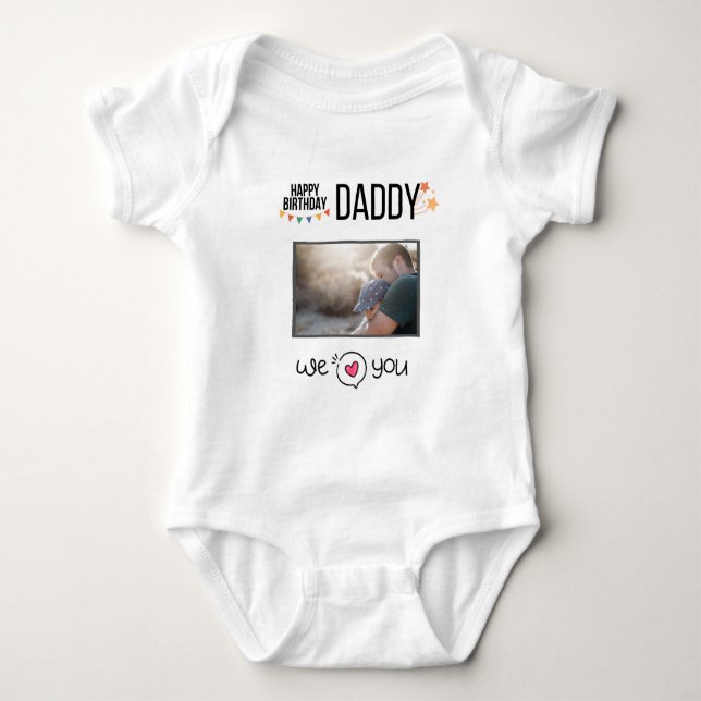 BODY BONJOUR D'ANNIVERSAIRE DADDY PHOTO ET TEXTE PERSON (Devant)