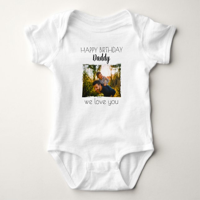 BODY BONJOUR D'ANNIVERSAIRE DADDY PHOTO ET TEXTE PERSON (Devant)