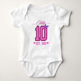 Body Bonjour Dix Chiffres Cute Coquette 10e anniversair