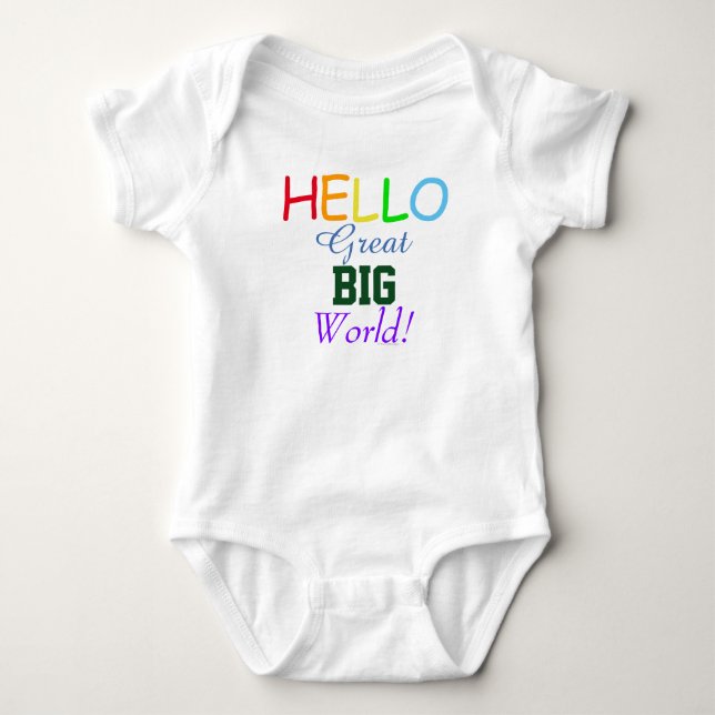 Body Bonjour Grand Monde Rainbow Baby Shirt (Devant)