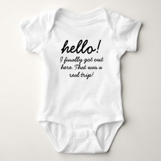 Body Bonjour ! Je suis enfin arrivé ici humour bébé