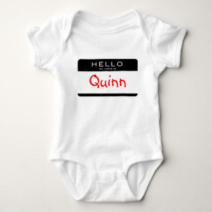 Body BONJOUR MON NOM EST chemise nommée personnalisée