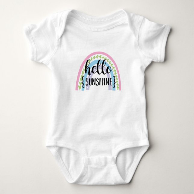 Body Bonjour Sunshine - maillot arc-en-ciel (Devant)