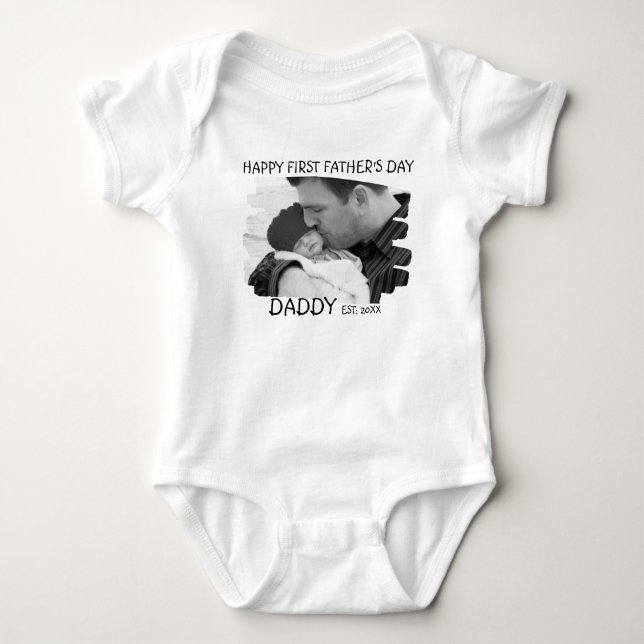 Body Bonne première Fête des pères Nouveau papa et bébé (Devant)