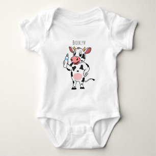 Body Bonne vache avec dessin animé de biberon