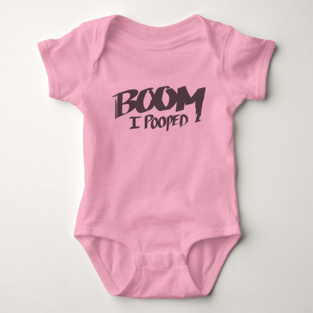 Body Boom I Pooped - chemise de bébé (Devant)
