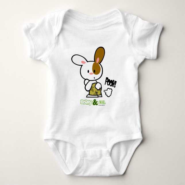Body Boony & Co. Boony Pooh White Infant Creeper (Devant)