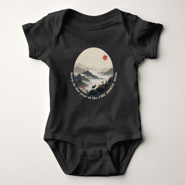 Body Born in Year of the Horse 2026 Chinese Mountain  (Devant)