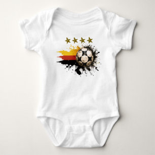 Body Boule de football avec drapeau allemand et quatre