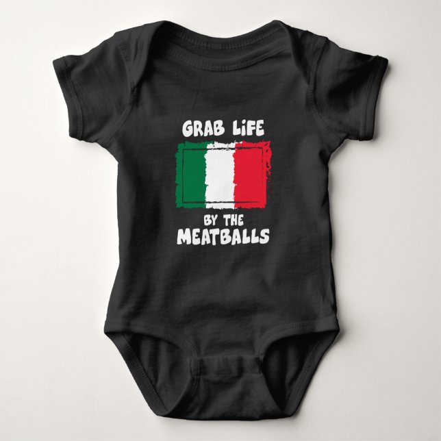 Body Boulette de viande italienne drôle Italie Flag1 (Devant)