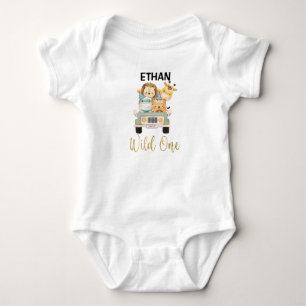Body Boys Wild One Safari Animaux 1er Anniversaire comp