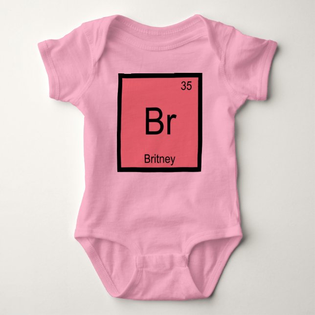 Body Britney Name Chemistry Element Table périodique (Devant)