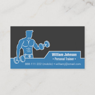 Body building Fitness Trainer Cartes de visite