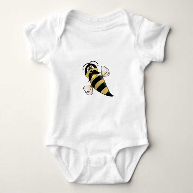Body Bumble Bee with Mustache (Devant)