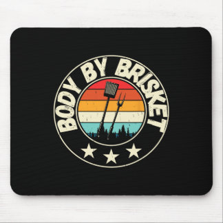 Body by Brisket Byckyard Cookout Grillen Grill 3 Mousepad
