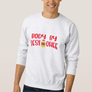 Body By Desi Ghee Hoodie - Lustiges Desi-Shirt