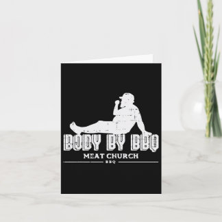 Body by Grillen Funny Byrbecue Grill Fleisch Lover Karte