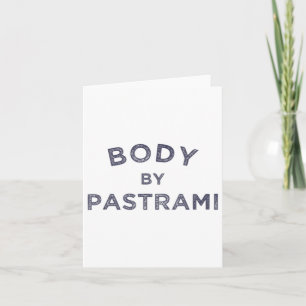 Body by Pastrami Jüdisch Deli Grillen Party Briske Karte