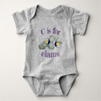 C est pour Clams Seafood Clambake Ocean Clam creus