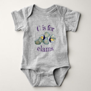 Body C est pour Clams Seafood Clambake Ocean Clam creus