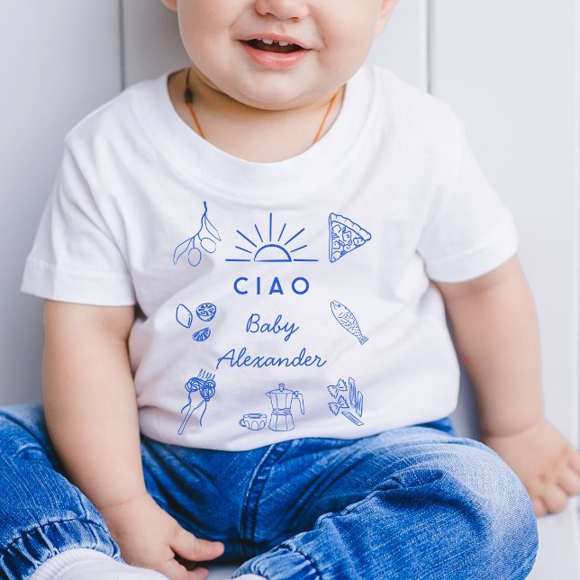 Body Cadeau de Baby Shower au thème italien mignon Ciao (Créateur téléchargé)