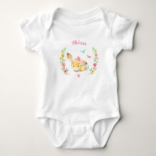 Body Cadeau de Baby shower de lapin de bois personnalis