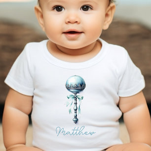 Body Cadeau de Baby Shower Élégant Hochet Bleu pour Gar