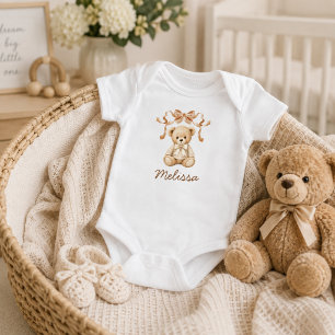 Body Cadeau de Baby Shower Ourson Mignon
