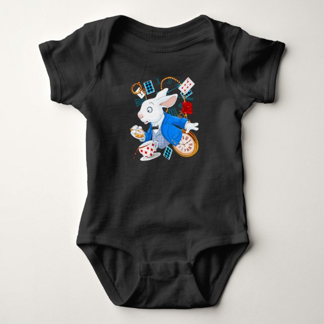 Body Cadeau de lapin| Alice Au Pays Des Merveilles - La (Devant)
