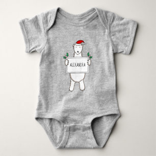 Body Cadeau d'ours polaire de Noël personnalisé