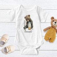 Cadeau personnalisé de nounours pour bébé garçon