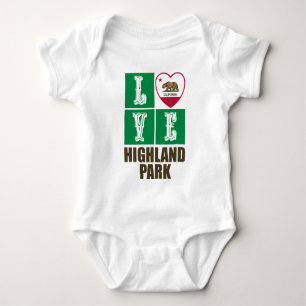 Body California Republic State Flag Heart Highland Park