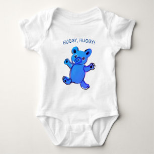 Body Câlins, câlins, ours en peluche bleu ciel