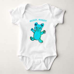 Body Câlins, câlins, ours en peluche bleu ciel
