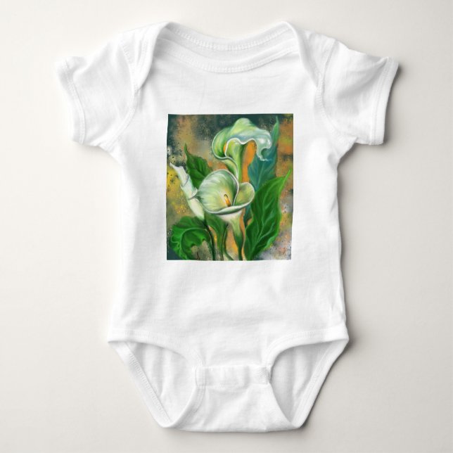 Body Calla Lily Fleurs Bodysuit bébé (Devant)