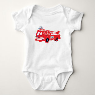 Body Camion de pompiers bébé sur onies