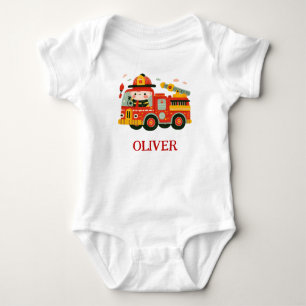 Body Camion de pompiers mignon et pompier