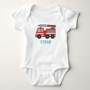 Body Camion de pompiers rouge mignon pour les petits po