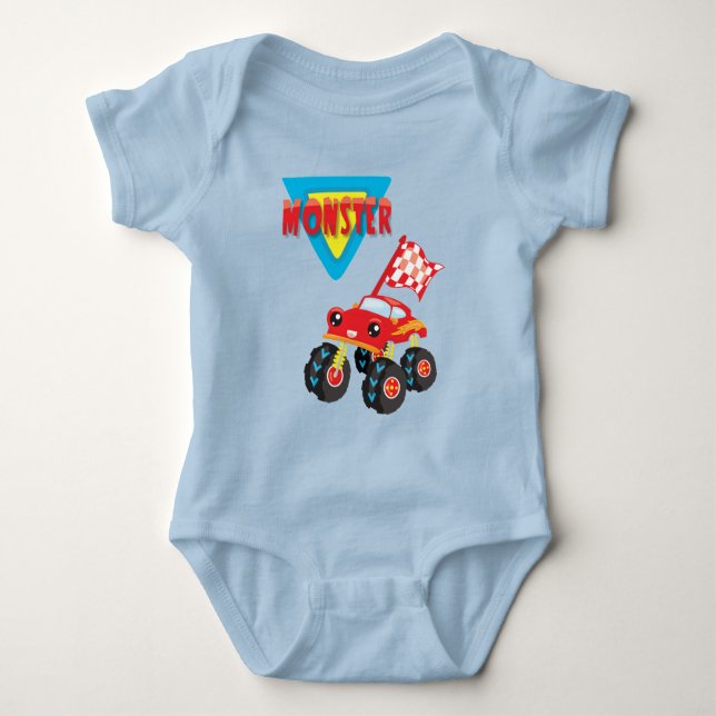 Body Camion Monster rouge garçon (Devant)