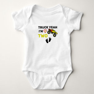 Body Camion Ouais je suis deux tee anniversaire, 2e tee