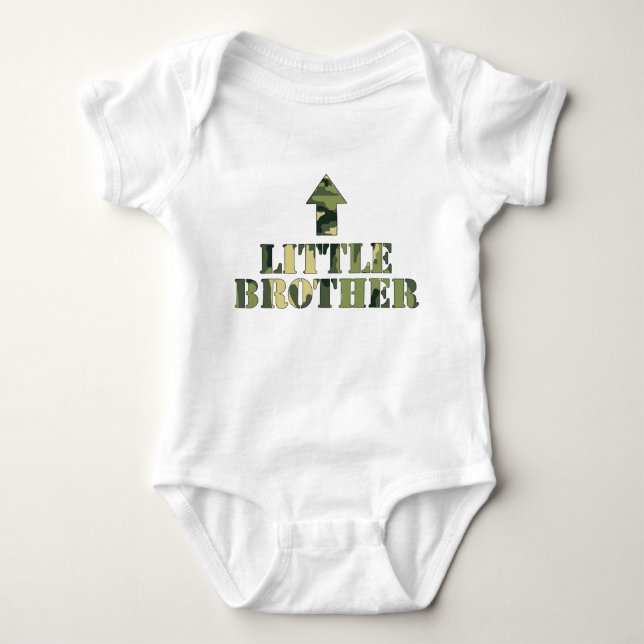 Body Camo LITTLE Brother chemise / grande idée de baby  (Devant)