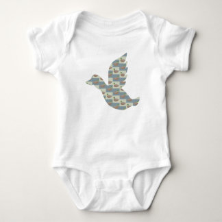 Body Canard volant avec Motif diagonal de canard à alla