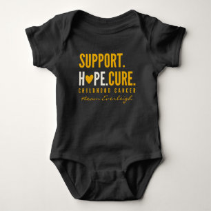 Body cancer de l'enfance Coupe personnalisée pour bébé