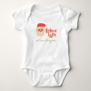 Body cancer de l'enfance Noël Custom Baby Bodysuit